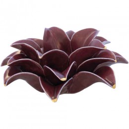 Подсвечник Flower Lotus plum medium