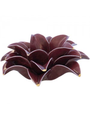 Подсвечник Flower Lotus plum medium