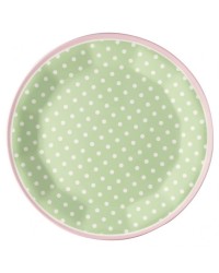 Пластиковая тарелка Spot pale green