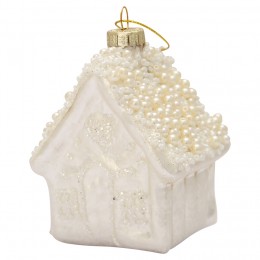 Новогодняя игрушка House white