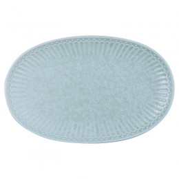 Овальная тарелка Alice ice blue 14,5x23 см
