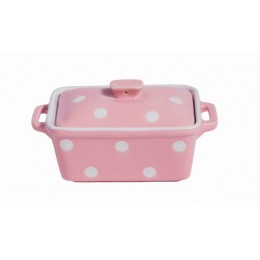 Масленка огнеупорная Pink Spot 16,5х10х8 см