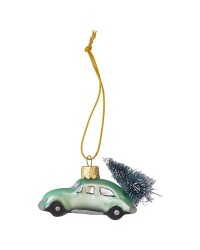 Елочная игрушка Машинка green