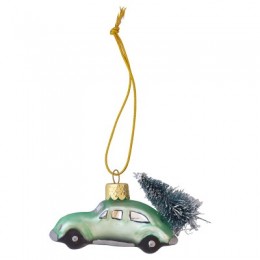 Елочная игрушка Машинка green