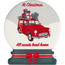 Магнит Christmas car red set of 4