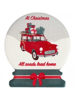 Магнит Christmas car red set of 4