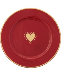 Десертная тарелка Penny bordeaux 15 см