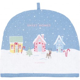 Грелка для чайника Laura homes dusty blue p.printed