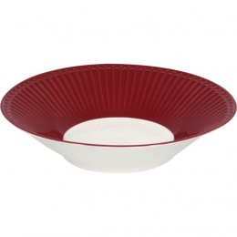 Тарелка для пасты Alice claret red