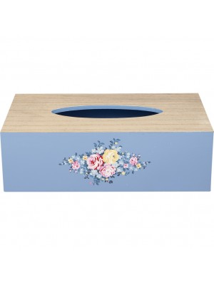 Коробка для салфеток rectangular Laura dusty blue