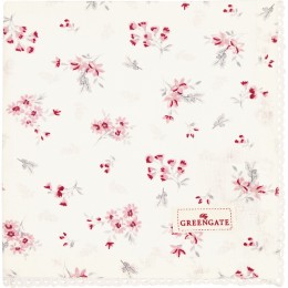 Салфетка с кружевом Emberly white