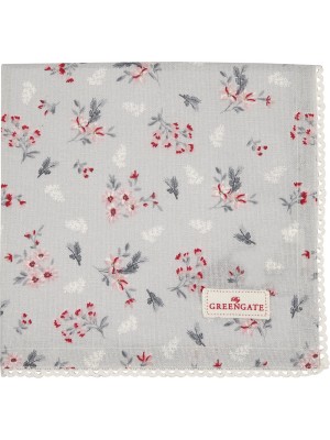 Салфетка с кружевом Emberly pale grey