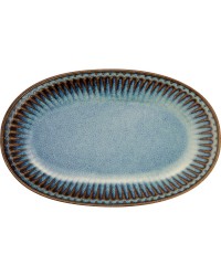 Овальная тарелка Alice oyster blue