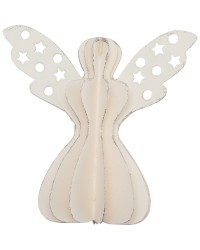 Елочная игрушка Angel white foldable