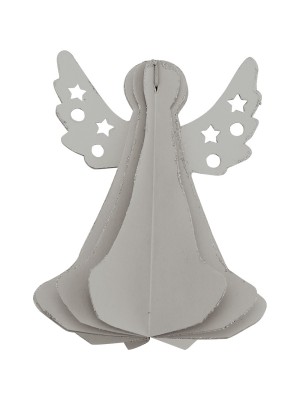 Елочная игрушка Angel grey foldable