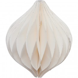 Елочная игрушка Honeycomb white foldable