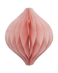 Елочная игрушка Honeycomb pale pink foldable