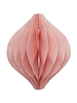 Елочная игрушка Honeycomb pale pink foldable