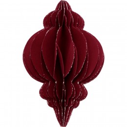 Елочная игрушка Spire bordeaux foldable
