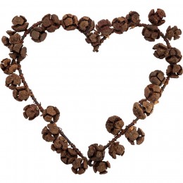 Венок heart Tree seed brown medium