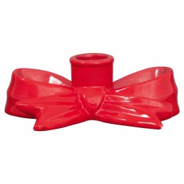 Подсвечник бант bow red 12,3*3,8 см 