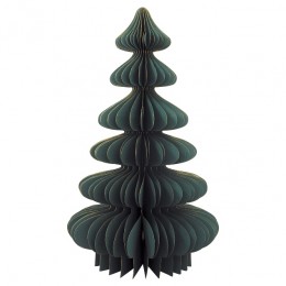 Украшение Tree green paper w gold large