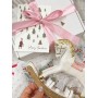 Деревянная лошадка rocking horse pale pink large