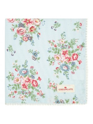 Салфетка с кружевом Ailis pale blue 40х40 см			