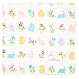 Салфетка с кружевом Cilja easter white 40х40 см