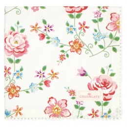 Салфетка с кружевом Columbine white 40х40 см