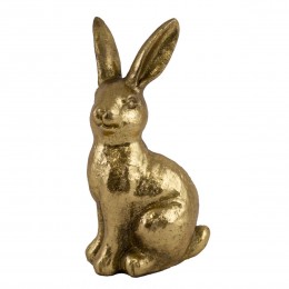 Кролик пасхальный золотой 18,5x9x8см
