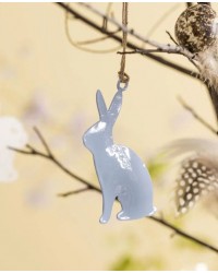 Подвесное украшение Bunny light blue 8*6 см
