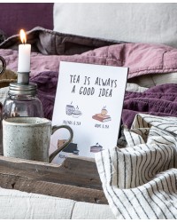 Металлическая табличка Tea is always a good idea 15*20 см 