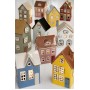 Подсвечник House Nyhavn Синий с круглым окном 17*11*8 см 