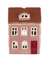 Подсвечник House Nyhavn Розовый с красной дверью