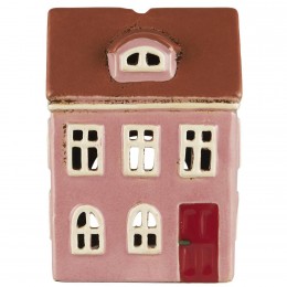 Подсвечник House Nyhavn Розовый с красной дверью