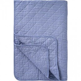 Покрывало white/dark blue stripes