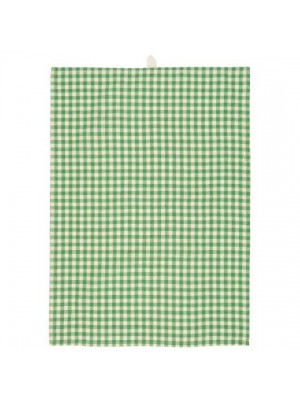 Полотенце Anders green w/small natural checks