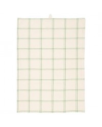 Полотенце Eskild natural w/green checkered pattern