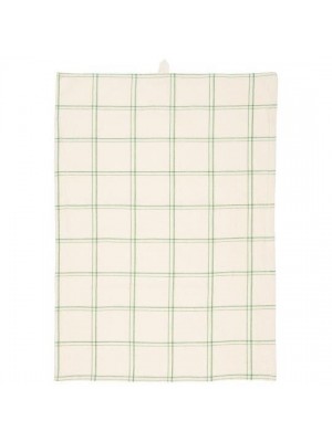 Полотенце Eskild natural w/green checkered pattern