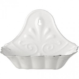 Мыльница enamel white
