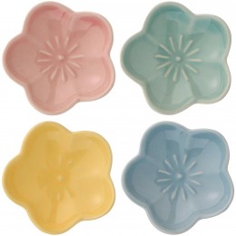 Блюдце flower-shaped 4 цвета в асс.