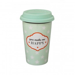 Термостакан You make me happy 300 мл Krasilnikoff