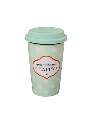 Термостакан You make me happy 300 мл Krasilnikoff