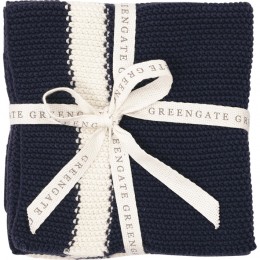 Набор салфеток knitted Alice dark blue 32х32 см 3 шт