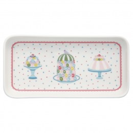 Поднос Tenna white 12х24 см